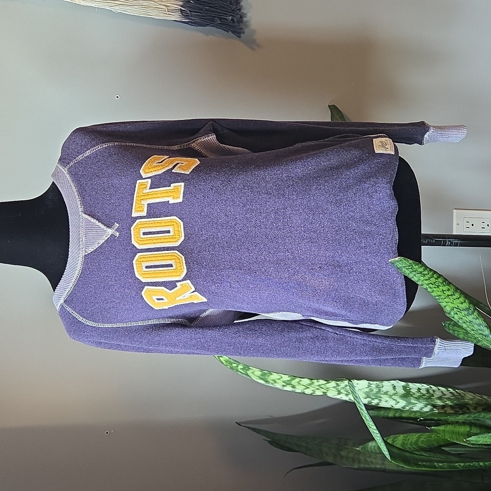 Roots SPELLOUT Fleece Crewneck Sweatshirt